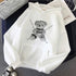 Black Hoodie Womens Japanese Gothic Sweatshirt - ROUTINE FASHION